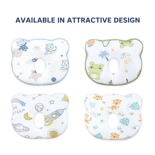 Hopop Head Shaping Memory Foam Pillow for Newborns - Dezine Kids