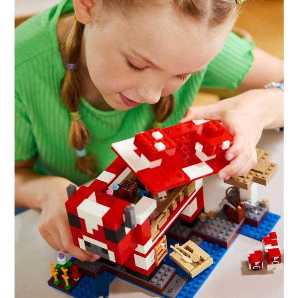 Lego Minecraft The Mooshroom House Island Gamer Kit Toy for Kids