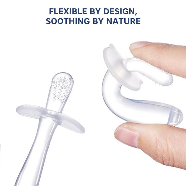 Hopop Easy Grip Silicone Teether for Teething Gums - Dezine Kids