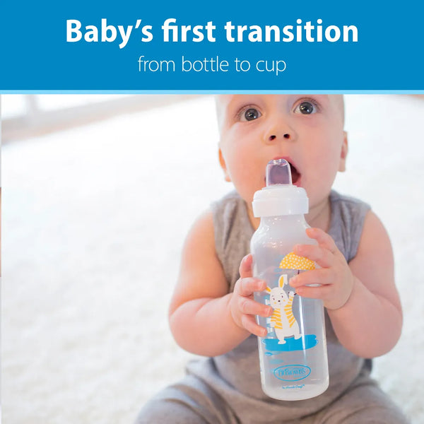 Dr.Browns Milestones Narrow Sippy Bottle (6m+) 8oz/250 ml - Bunny - Dezine Kids