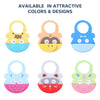 Hopop Easy Clean Crumb Catcher Silicone Bib - Dezine Kids
