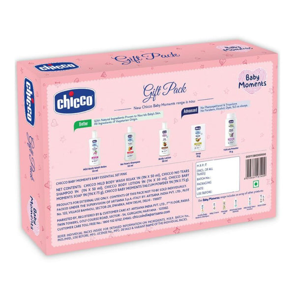 Baby Essential Pink New Born Gift Set-Pack Of 5-Gift For Baby Shower & Baby Birthday - Pink - Dezine Kids