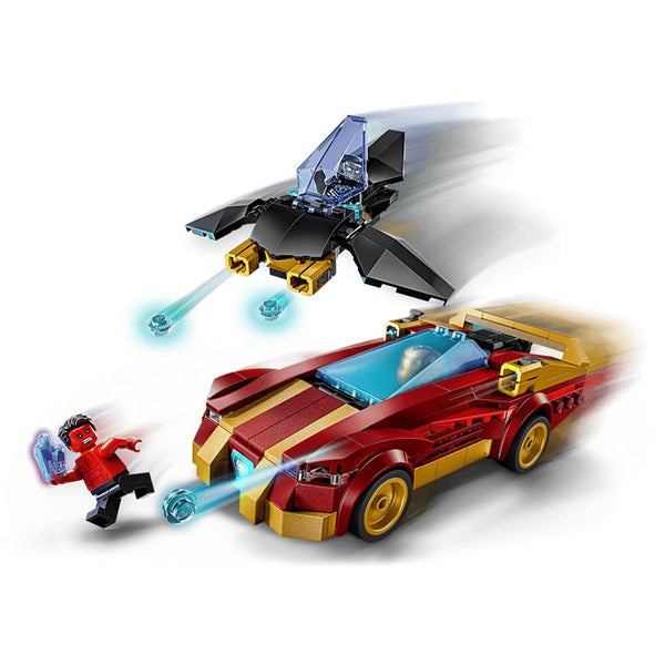 Lego Marvel Iron Man Car & Black Panther vs. Red Hulk