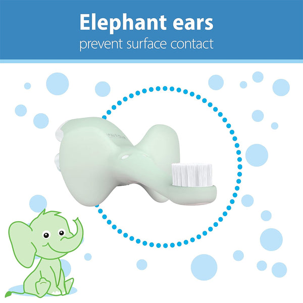 Dr.Browns Infant-to-Toddler Toothbrush, Elephant - Mint - Dezine Kids