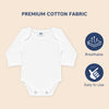 Hopop Baby 100% Cotton Soft & Warm Thermal Full Sleeves Romper Vest with Envelope Neck Design