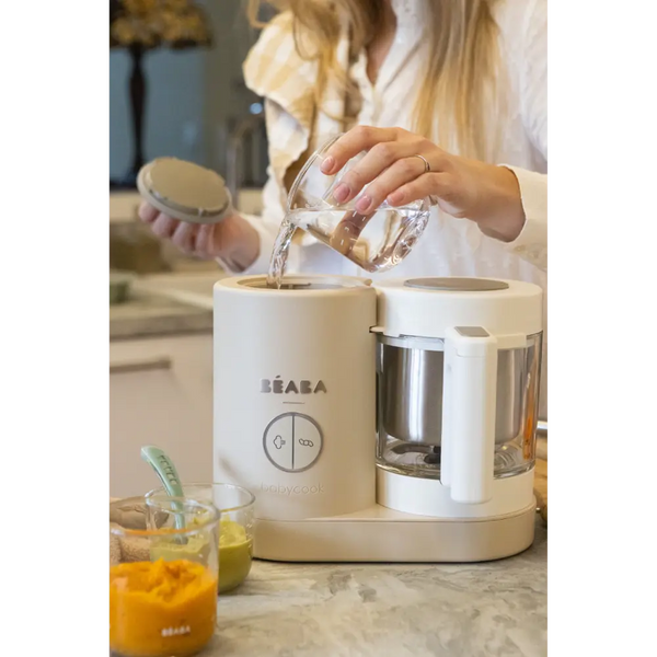 Beaba Babycook Neo 6 In 1 Baby Food Processor, Portable Baby Food Cooker, Puree Maker and Warmer - Clay
