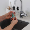 Beaba 2 in 1 Silicone Bottle Brush - Sage Green - Dezine Kids