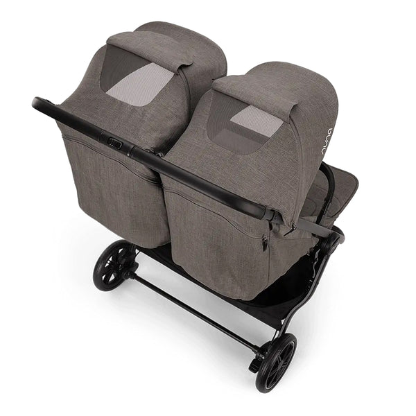 Nuna TRVL Dubl Twin Baby Stroller - Granite