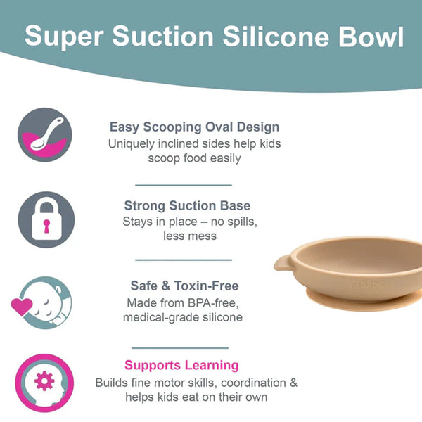 Bibado Silicone Suction Bowl - Fawn