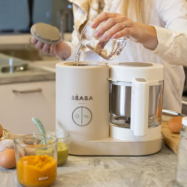 Beaba Babycook Neo 6 In 1 Baby Food Processor, Portable Baby Food Cooker, Puree Maker and Warmer - Clay - Dezine Kids