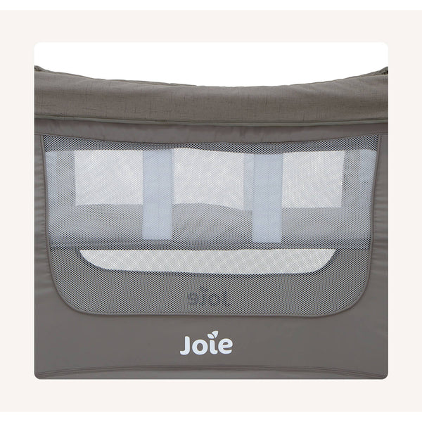 Joie Illusion Portable Baby Playard 0 to 15kg - Nickel - Dezine Kids
