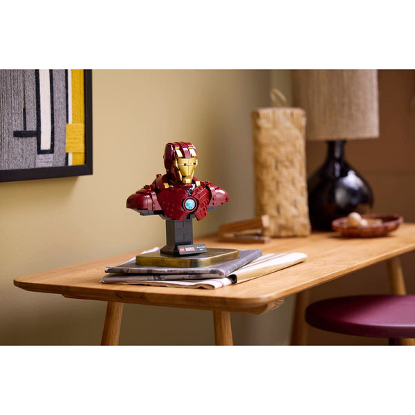 Lego Marvel Iron Man MK4 Bust, Buildable Model for Adults