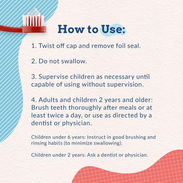 Orajel Kids Anti Cavity Toothpaste Fluoride Paw Patrol, Natural Fruity Bubble Flavor, Stage 3, 2-10 Yrs - 119 g - Dezine Kids