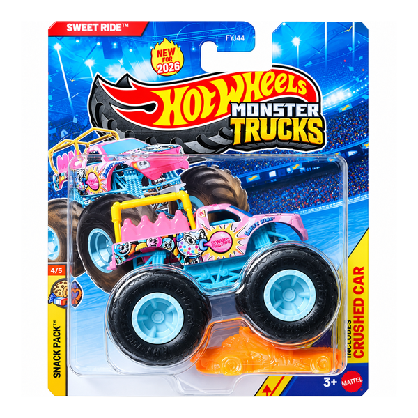 Hot Wheels Monster Trucks Sweet Ride Pink & Aqua