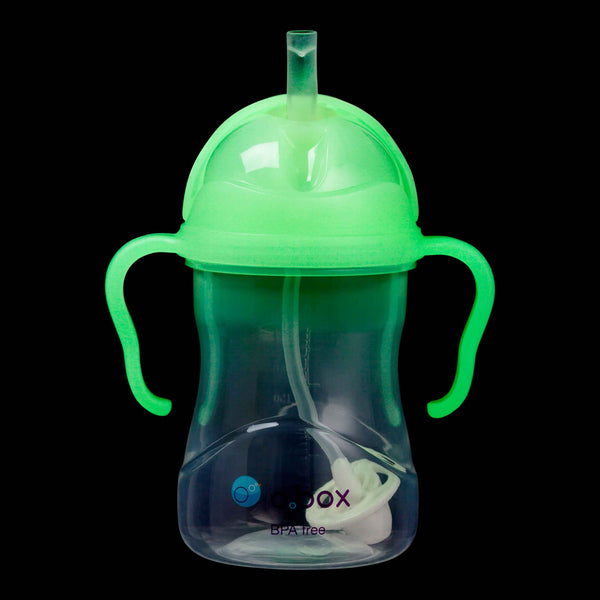 B.Box Weighted Straw Sippy Cup - Glow in the dark