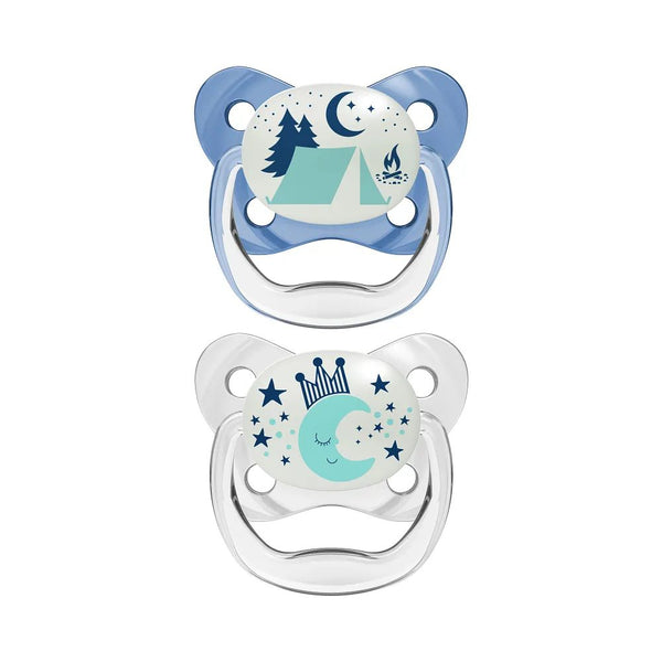 Dr.Browns Pacifiers Glow in the Dark Butterfly Shield Soother Stage - Blue