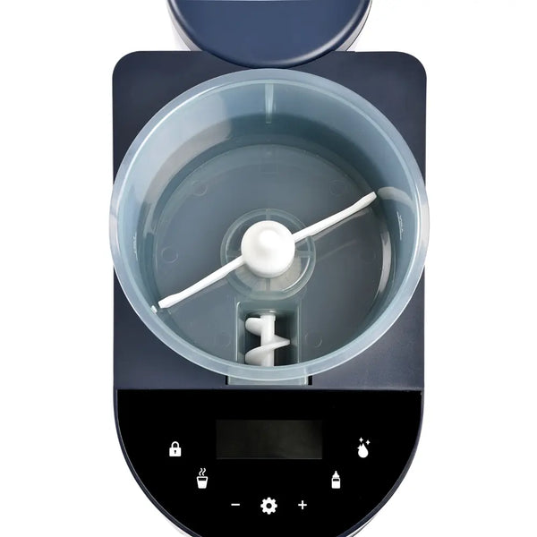 Beaba Milkeo Plus Automatic Baby Bottle Maker & Formula Dispenser with Smart Touchscreen, Multiple Temperature Settings - Night Blue
