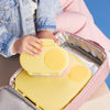 B.Box Leak Proof 2 sections Snackbox for Toddlers, Easy to Carry & BPA Free - Yellow
