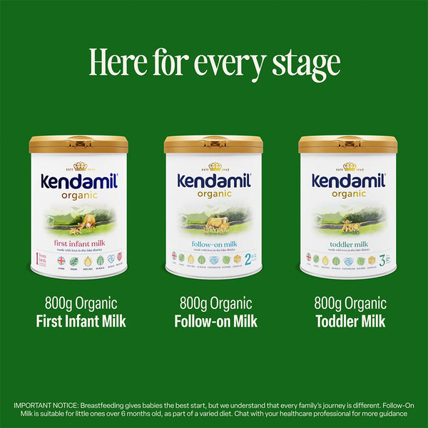 Kendamil Organic First Infant Milk Formula Stage 1, 0-6 Months 800g