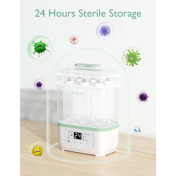 Momcozy Sterilizers & Warmer 8 in 1 Sterilizer and Dryer - White