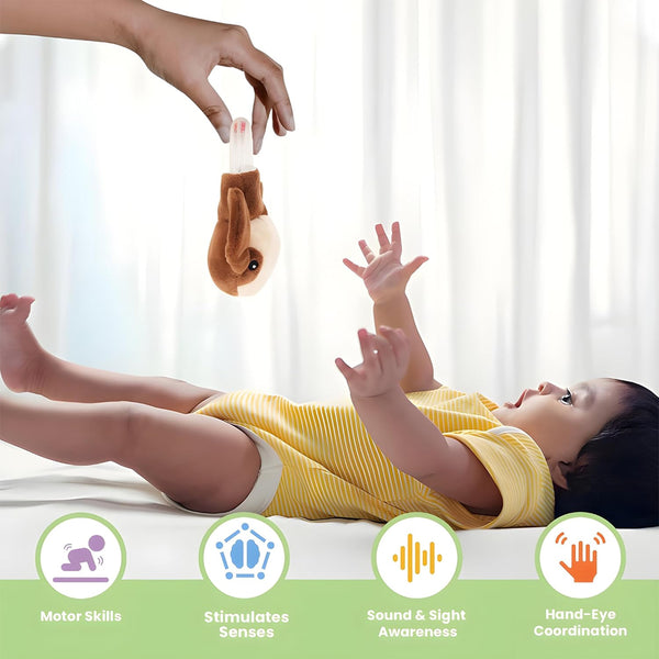 Nuluv Puppy Rattle Plus Toy, Soft, Colorful Sensory Fun For Kids