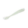 Beaba 1st Stage Silicone Spoon with Ultra Soft Tip, Gum Friendly, Ergonomic Handles - Misty Green - Dezine Kids