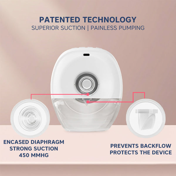 Hopop Hands-Free Electric Breast Pump - Portable & Rechargeable - Dezine Kids