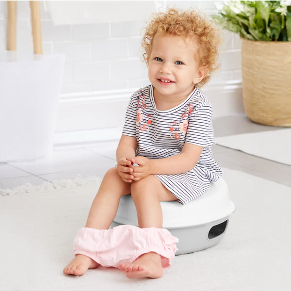 Skip Hop Potty Training Go Time 3 in 1 Potty - White & Grey