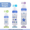 Chicco Well Being 2M+ Medium Flow Baby Bottle 250ml - Blue