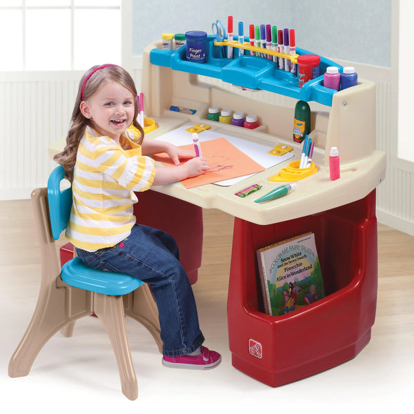 Step2 Deluxe Art Master Desk for Kids Ages 3+ - Dezine Kids