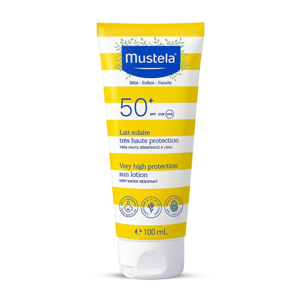 Mustela SPF 50+ High Protection Sun Lotion - 100ml - Dezine Kids