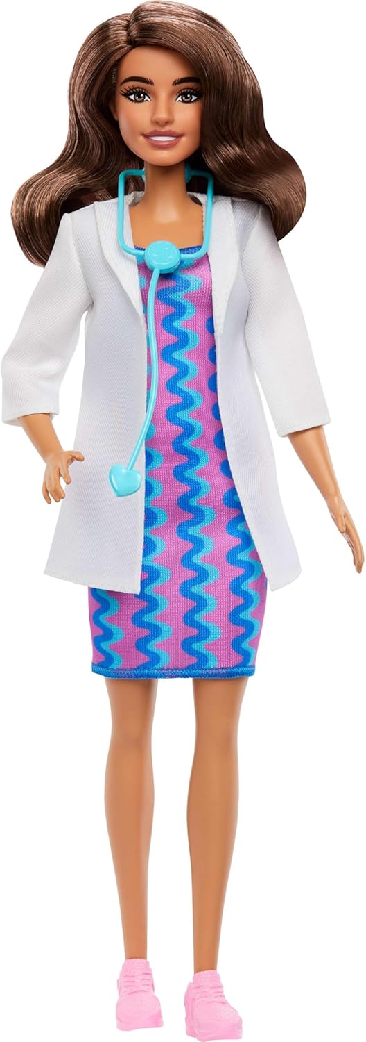 Barbie Careers Doctor Doll & Accessory, Fashion Doll Wearing Removable Look With Stethoscope - Dezine Kids