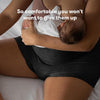 Frida Mom Disposable Postpartum Underwear, Boyshort Panties, Regular Size (Waist 28"-42" Stretch), 8 Pieces - Black