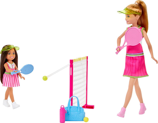Barbie Stacie & Chelsea Tennis Playset with 2 Dolls & 5+ Accessories - Dezine Kids