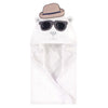 Hudson Baby Animal Face Cotton Hooded Towel, Size 30in x 30in - Handsome Bear - Dezine Kids