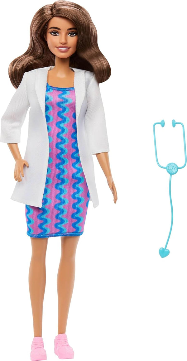 Barbie Careers Doctor Doll & Accessory, Fashion Doll Wearing Removable Look With Stethoscope - Dezine Kids