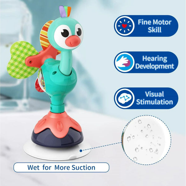 Hola Highchair Toy with Suction Toys - Peacock - Dezine Kids