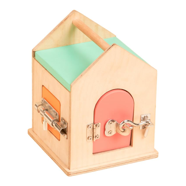 Curious Cub Latches and Locks Montessori Wooden Activity Toy - Dezine Kids