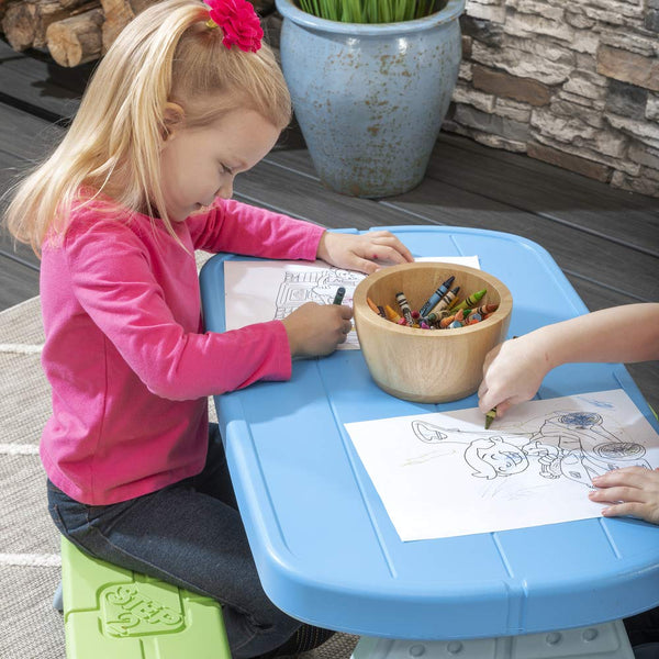 Step2 Sun & Shade Picnic Table with Umbrella - Dezine Kids