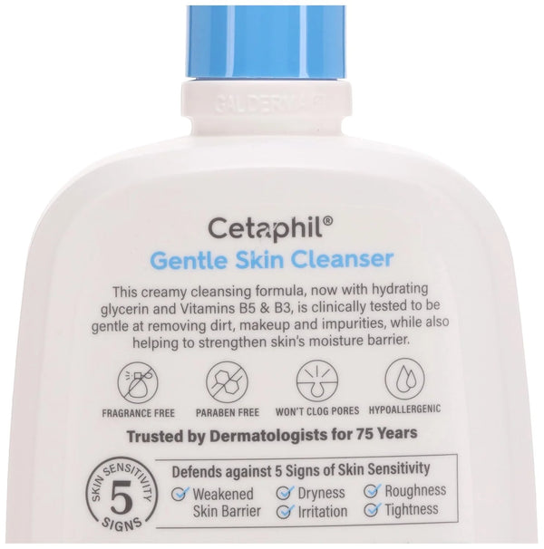 Cetaphil Gentle Skin Cleanser, Dry to Normal, Sensitive Skin - 591 ml - Dezine Kids