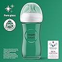 Philips Avent Natural Response Glass Baby Bottle with Slow Flow Teat (Flow 2) - 125 ml