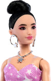 Barbie Deluxe Style Fashion Doll #11 in Pink Denim Star-Print Dress - Dezine Kids