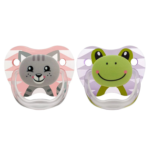 Pink & Gray Prevent Printed Shield Soother (Stage 1) Pack of 2