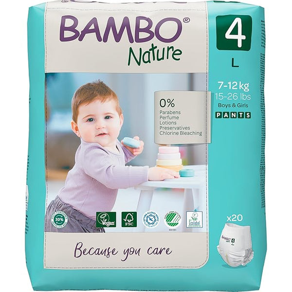 Pant Style Diapers, Size 4, L Size (7-15 Kgs) 20pcs