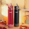 Basil Insulated Stainless steel Sipper with Carry Handle - Classic Plum