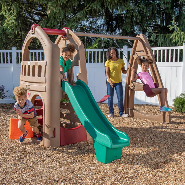 Step2 Naturally Playful Playhouse Climber & Swing Extension - Dezine Kids
