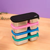 Basil Stainless Steel 2 Compartment Pickle & Dip Container - Classic Black