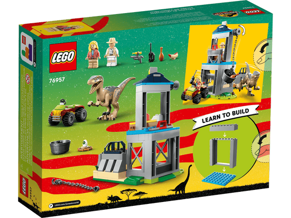 Lego Jurassic Park Velociraptor Escape Building Toy Set - Dezine Kids