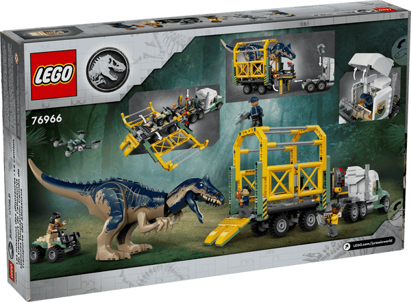 Lego Jurassic World Dinosaur Missions: Allosaurus Transport Truck - Dezine Kids