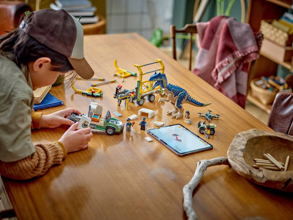 Lego Jurassic World Dinosaur Missions: Allosaurus Transport Truck - Dezine Kids
